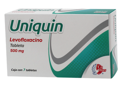 Uniquin Tabletas 500mg c/10 (Levofloxacino) Collins