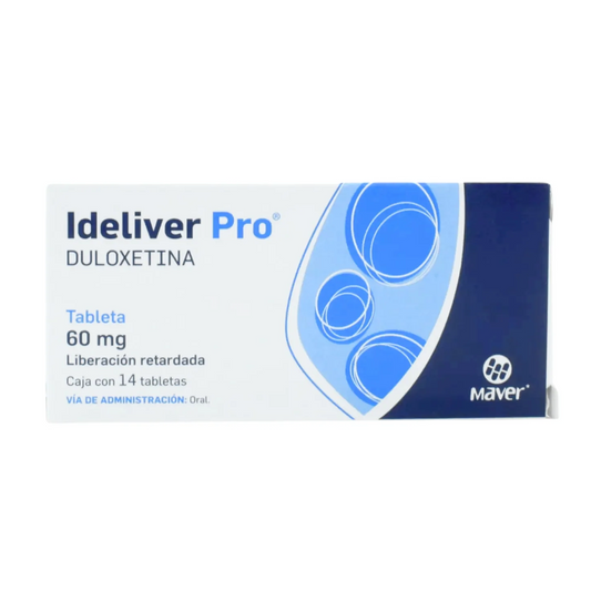 Ideliver Pro Tabletas 60mg C/14 (Duloxetina)