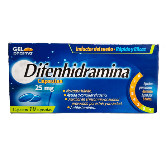 Difenhidramina Cápsulas 25mg (Pharma)