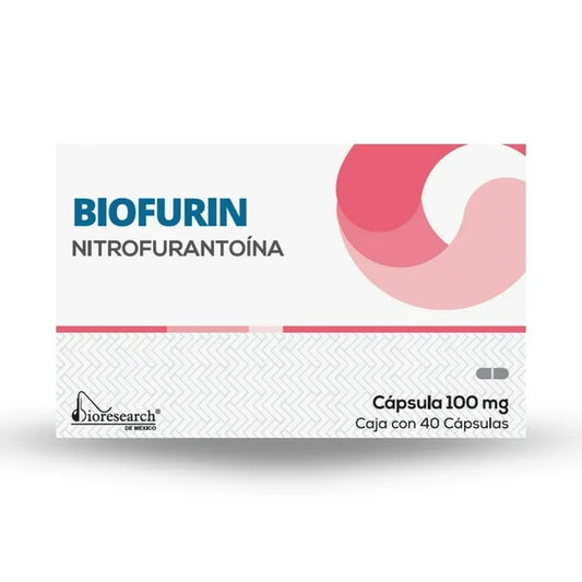 Biofurin Cápsulas 100mg C/40 (Nitrofurantoina) Bioresearch