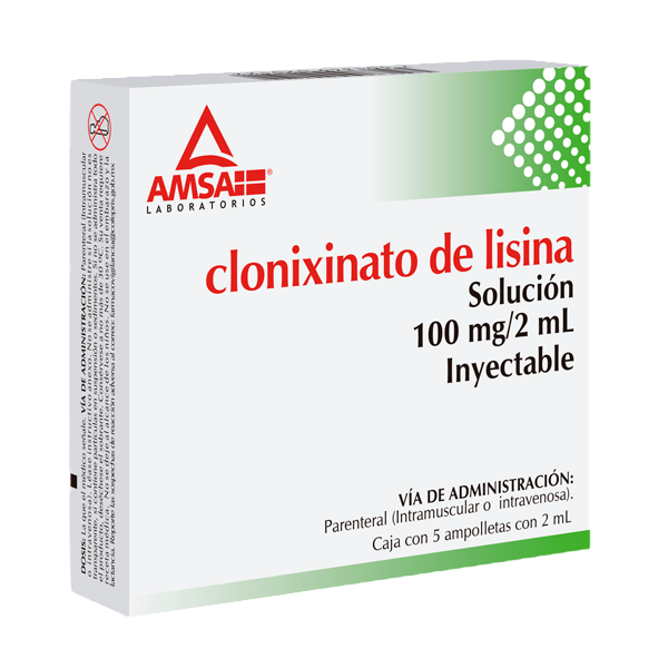 Clonixinato De Lisina Solución Inyectable C/5 (Amsa)