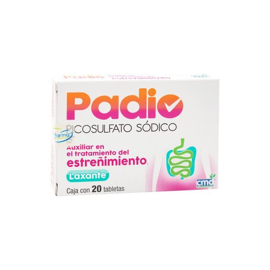 Padio Tabletas C/20 (Picosulfato De Sodio)