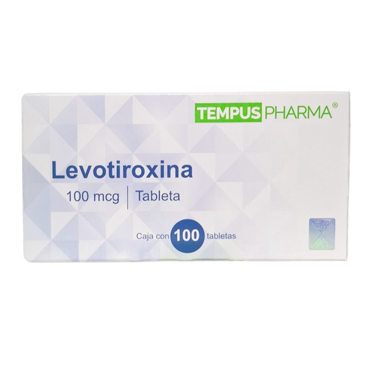 Levotiroxina Tabletas 100mg c/100 (Tempus Pharma)
