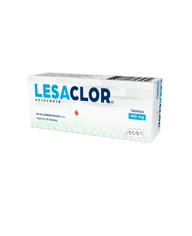 Lesaclor Tabletas 400mg (Aciclovir) Mavi