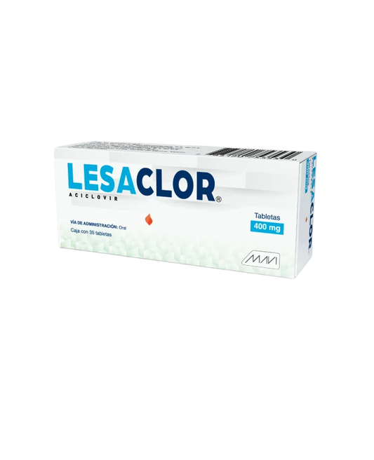Lesaclor Tabletas 400mg (Aciclovir) Mavi