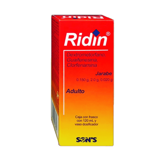 Ridin Adulto Jarabe 120ml (Dextrometorfano/Guaifenesina/Clorfenamina) Sons