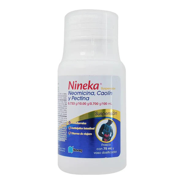 Nineka Suspensión 75ml (Neomicina,Caolin Y Pectina) Novag