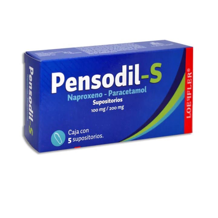 Pensodil-S Supositorios c/5 (Naproxeno-Paracetamol)