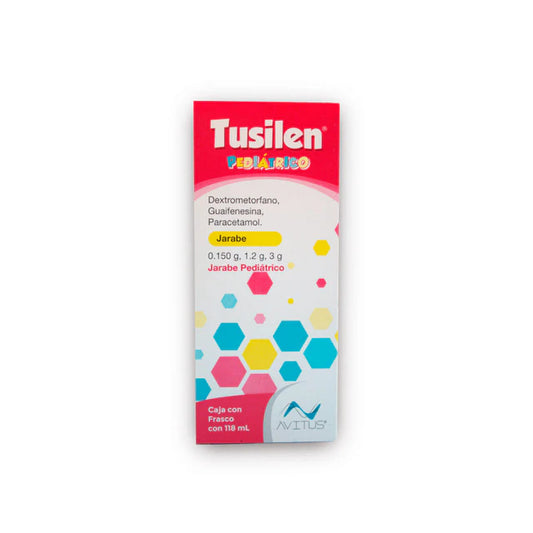 Tusilen Jarabe 118ml (Dextrometorfano/Guaifenesina/Paracetamol) Avitus