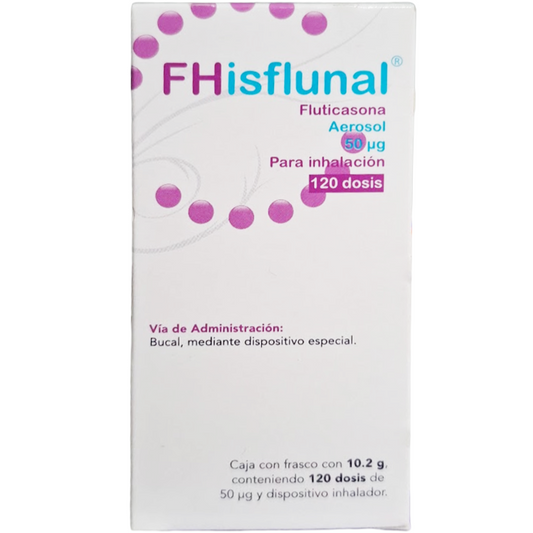 Fluticasona Aerosol 50mg 120 Dosis (Fhisflunal)