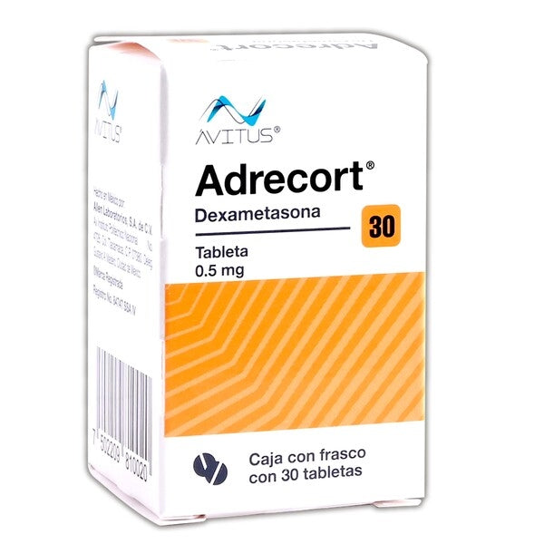 Adrecort C/30 Tabletas 0.5mg (Dexametasona)