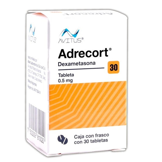 Adrecort C/30 Tabletas 0.5mg (Dexametasona)