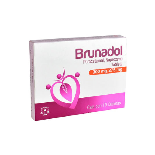 Brunadol Tabletas C/10 (Paracetamol/Naproxeno) Bruluart