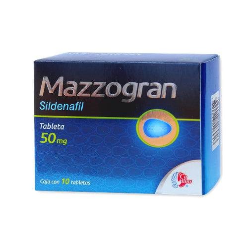 Mazzogran Tabletas 50mg C/2 (Sildenafil)