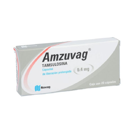 Amzuvag Cápsula 0.4mg  c/20 (Tamsulosina) Novag