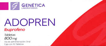 Adopren Tabletas 800mg C/10 (Ibuprofeno) (Genetica)