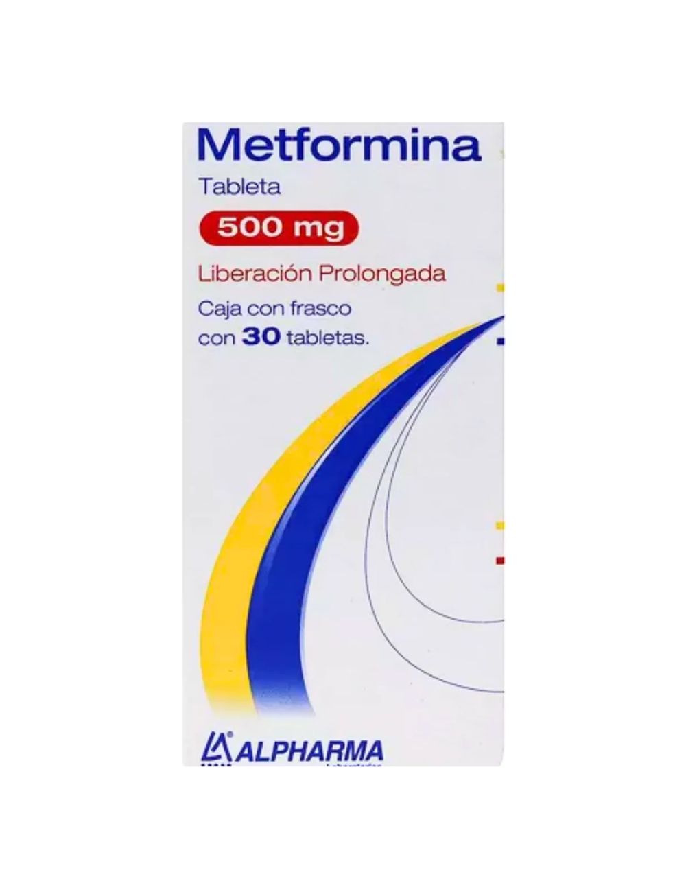 Metformina LP Tabletas 500mg c/30  (Alpharma)