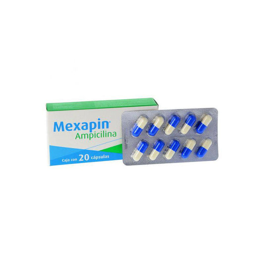 Mexapin (Ampicilina) Cápsulas 500mg (Wandel)