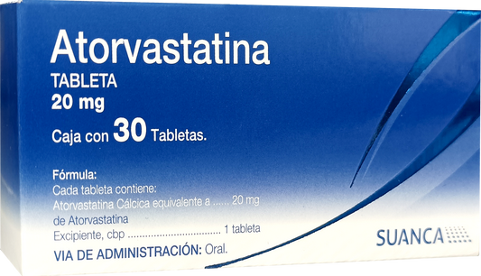 Atorvastatina Tabletas 20mg c/30 (suanca)