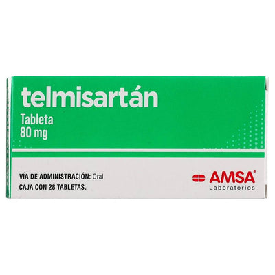 Telmisartan Tabletas 80mg c/28 (Amasa)