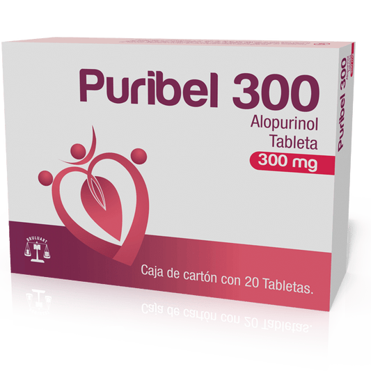Puribel 300mg  Tabletas c/20 (Alopurinol) Bruluart