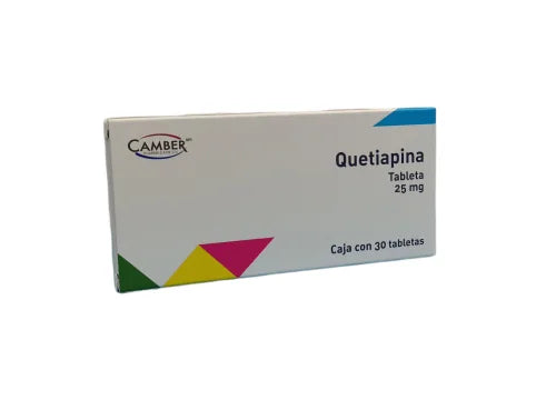 Queteapina Tabletas 25mg c/30 (Camber)