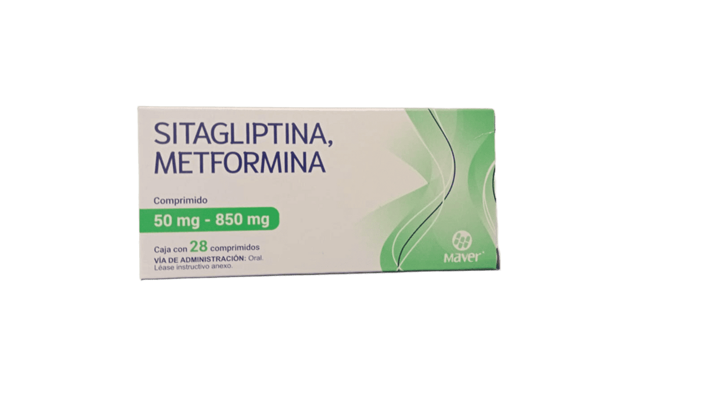 Sitagliptina/metformina c/28 Tabletas 50mg-850mg (Maver)