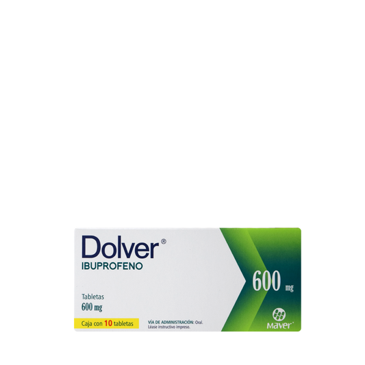 Dolver Tabletas c/10  600mg (Ibuprofeno) Maver