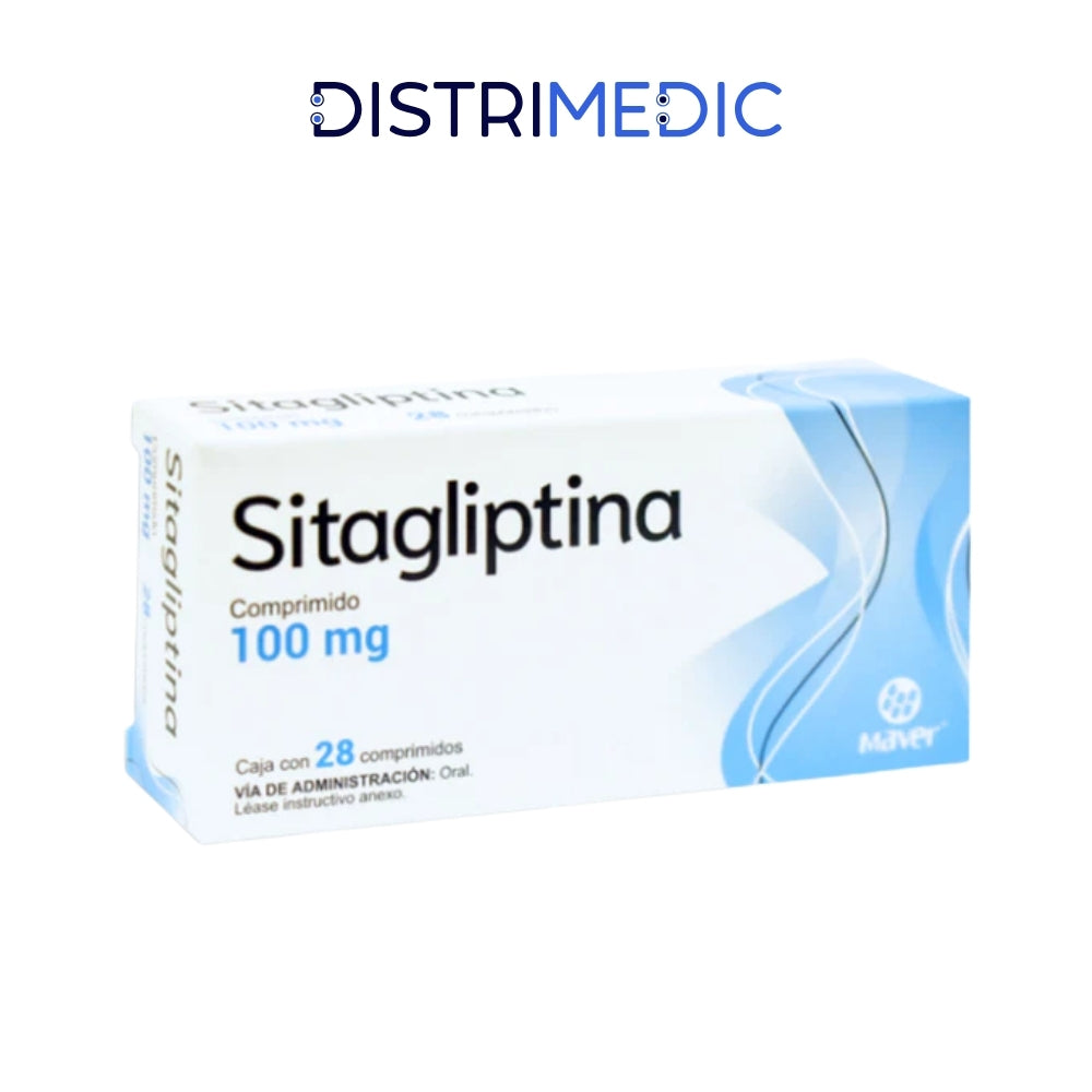 Sitagliptina 100mg Tabletas c/28  (Maver)