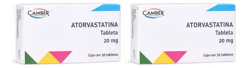 Atorvastatina Tabletas 20mg c/30 (Camber)