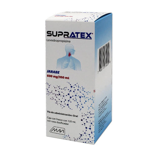 Supratex Jarabe 600mg / 100ml (Levodropropixina) (Mavi)