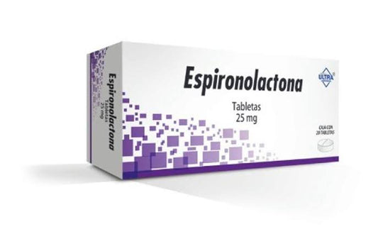 Espironolactona tabletas 25mg c/20 (Ultra)