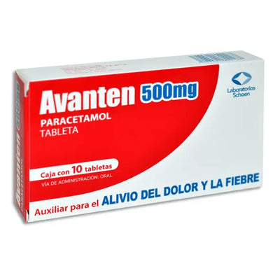 Avanten Tabletas 500mg (Paracetamol)