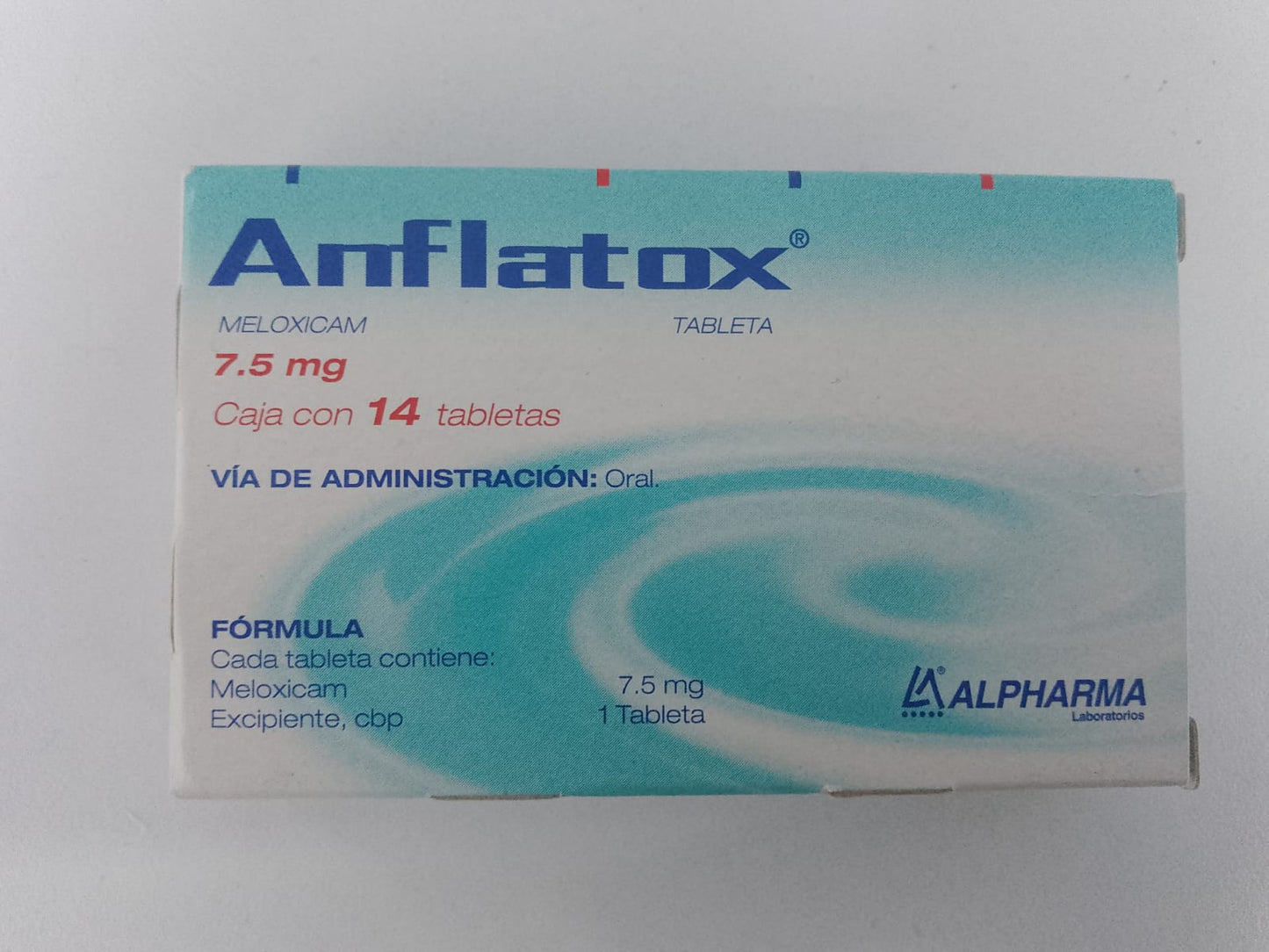 Anflatox  7.5mg Tabletas c/14 (Meloxicam) Alpharma