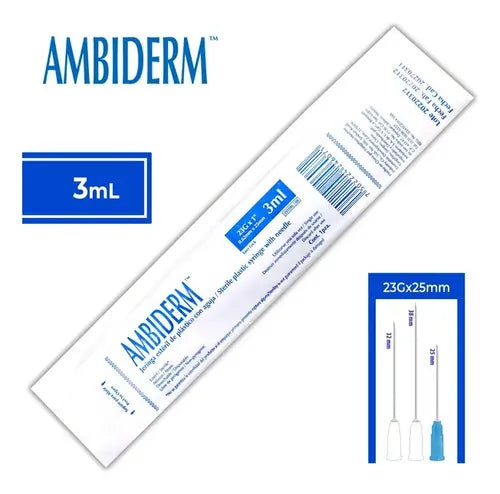 Jeringa 3ml Azul (Ambiderm)