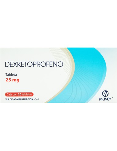 Dexketoprofeno Tabletas 25mg C/20 (Maver)
