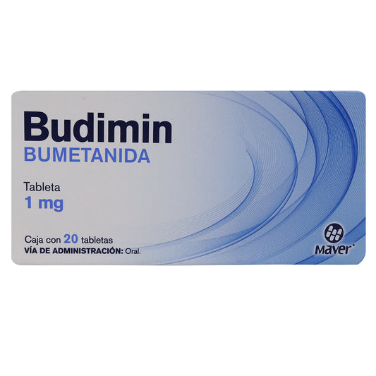 Budimin Tabletas 1mg c/20 (Bumetanida) Maver