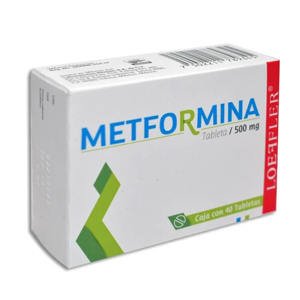 Metformina Tabletas 500mg c/40 (Loeffler)