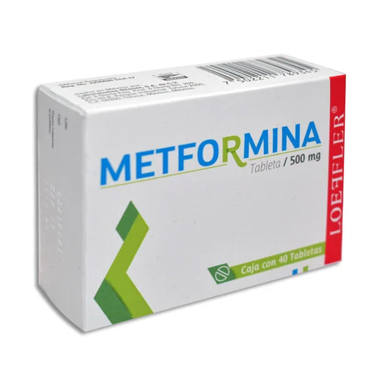 Metformina Tabletas 500mg c/40 (Loeffler)