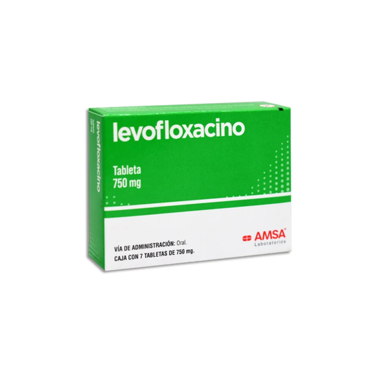 Levofloxacino Tabletas 750mg c/7 (Amsa)