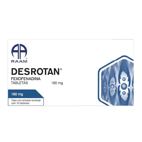 Desrotan 180mg C/10 Tabletas (Fexofenadina) Raam
