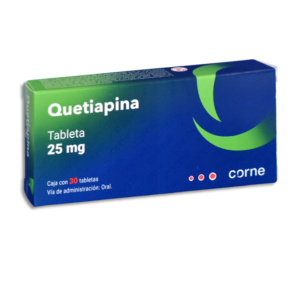 Queteapina Tabletas 25mg c/30 (Corne)