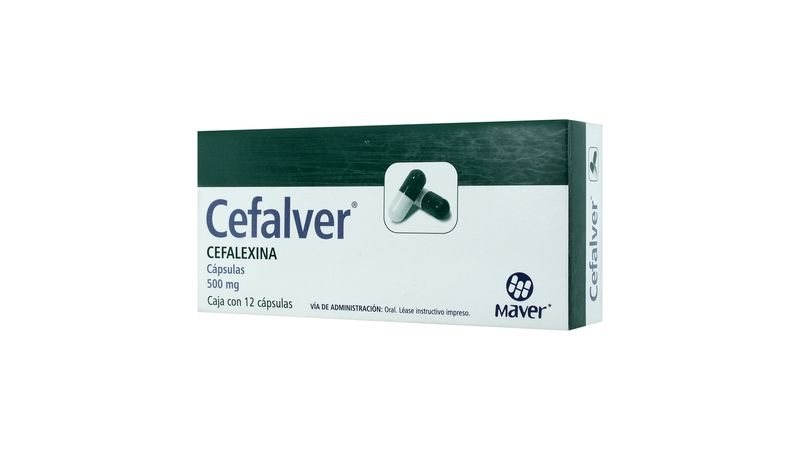 Cefalver Cápsulas 500mg c/20 (Cefalexina) (Maver)