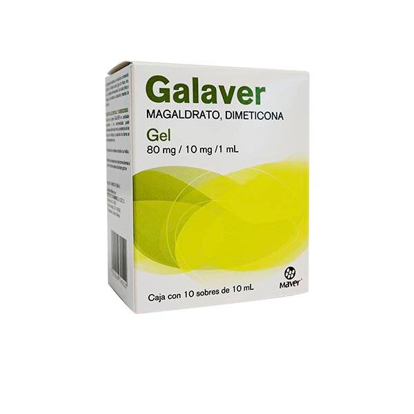 Galaver Gel C/10 Sobres (Magaldrato/Dimeticona) Maver